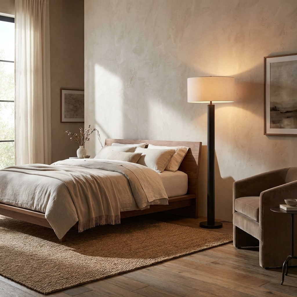 Linem Linen Floor Lamp