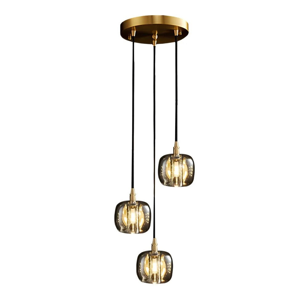 Long Spiral Cubes Crystal Chandelier for Staircase
