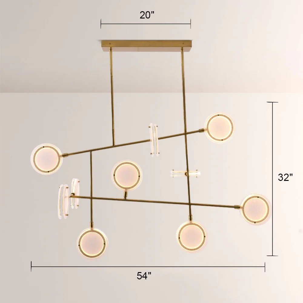 Mandela Linear Chandelier