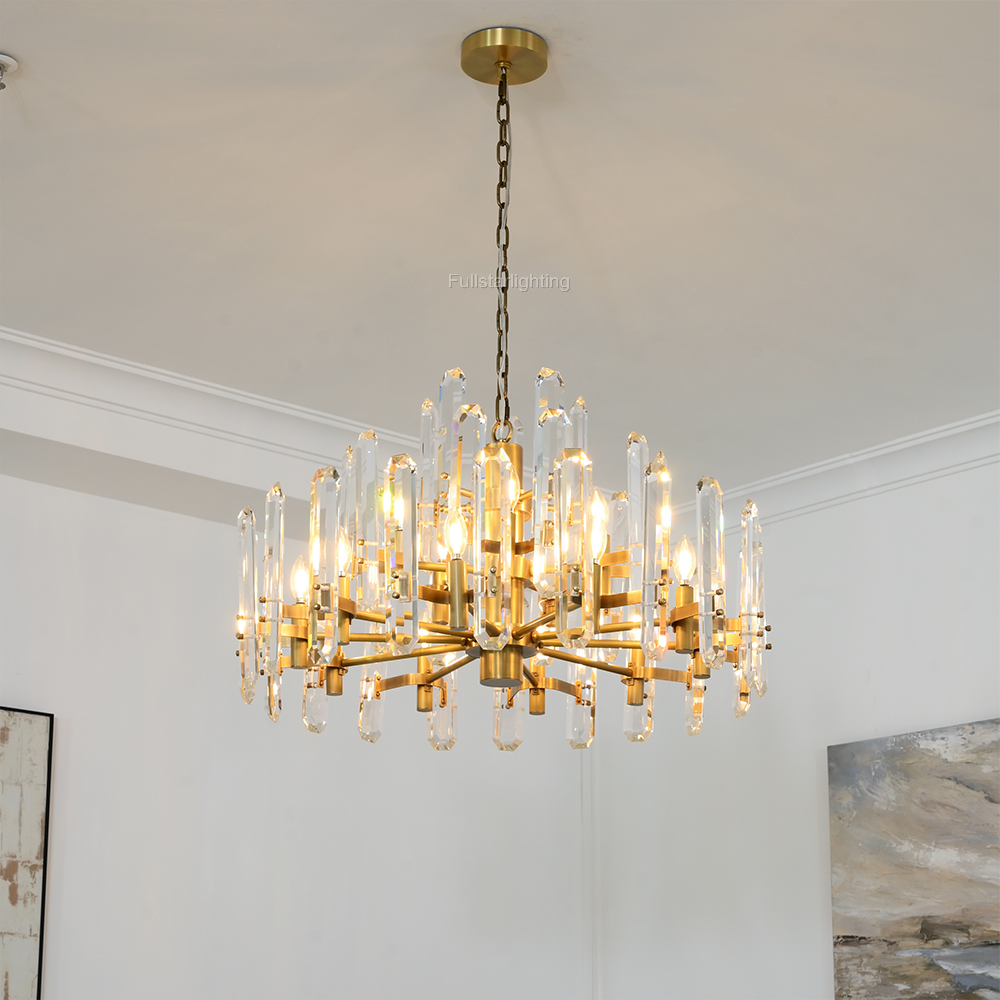 Brous Prism Round Chandelier 24"