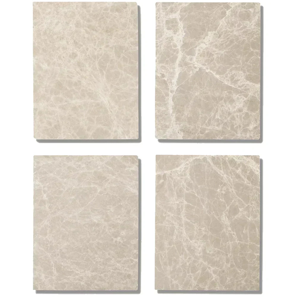 Mulhollan Oak Wood & Stone Round Coffee Table