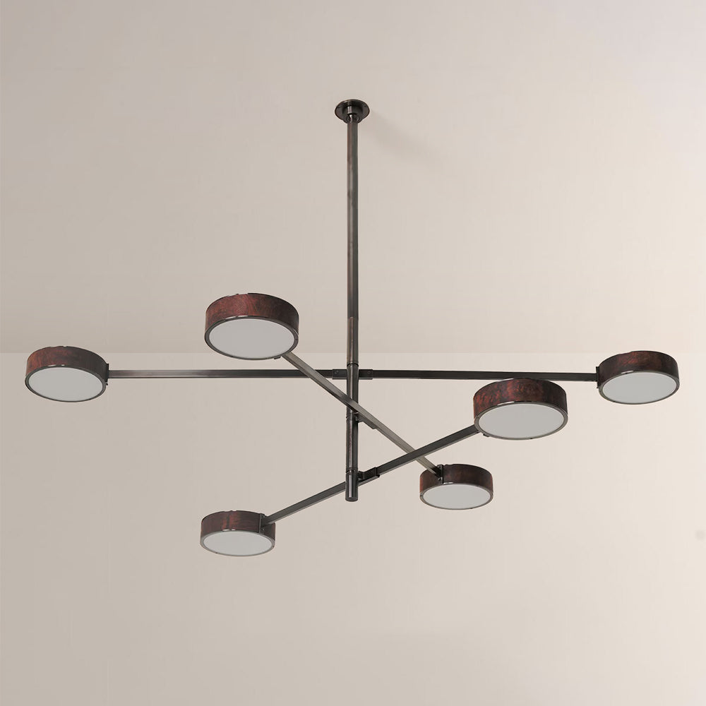 Monterra Walnut Grain Multi-Arm Chandelier