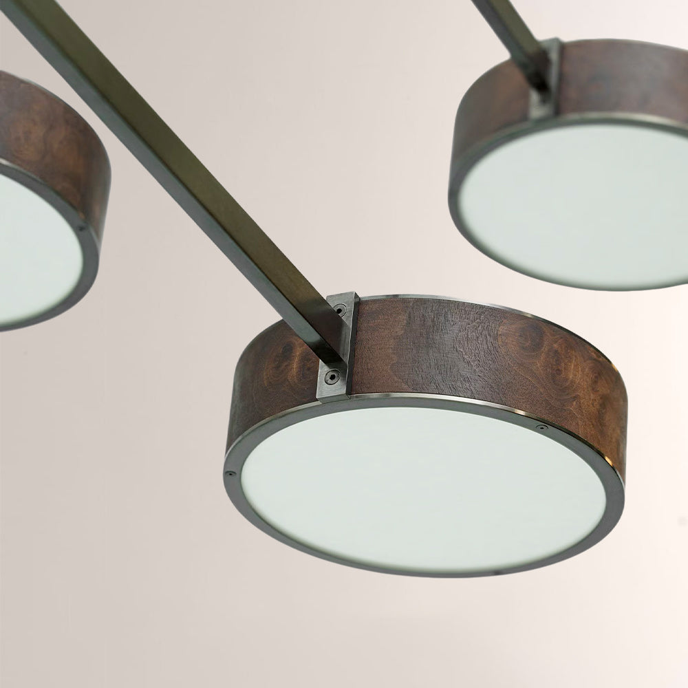Monterra Walnut Grain Multi-Arm Chandelier