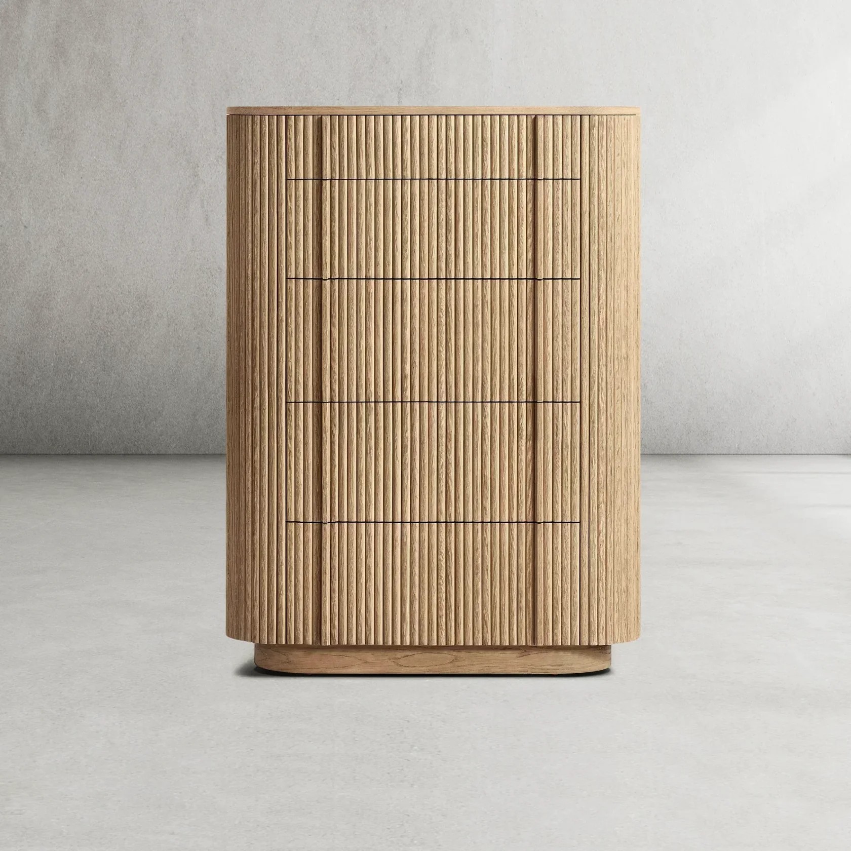 Mulhollan Modern Cabinet 5-Drawer Narrow Dresser