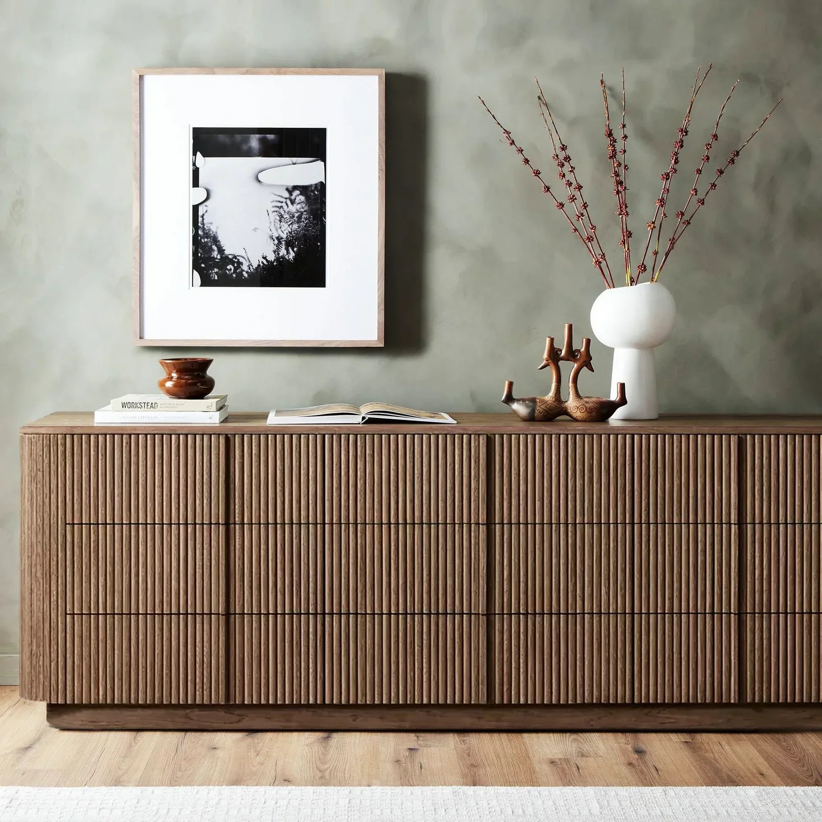 Mulhollan Modern Sideboard 9-Drawer Dresser