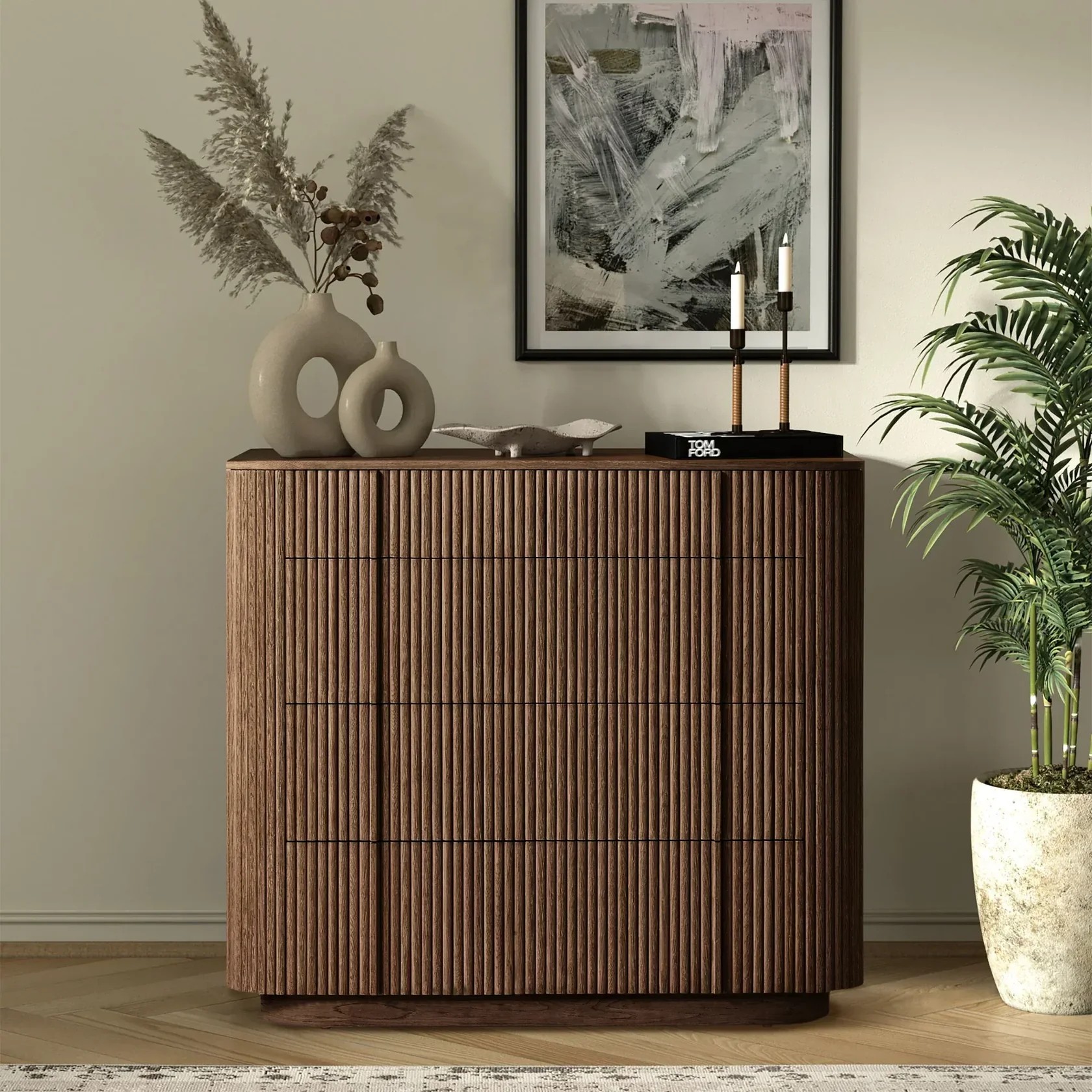 Mulhollan Modern Cabinet 5-Drawer Dresser