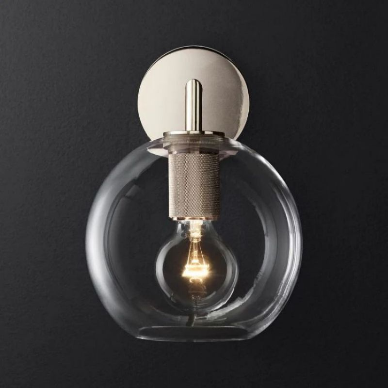Fundor Globe Shade Bedroom Sconce