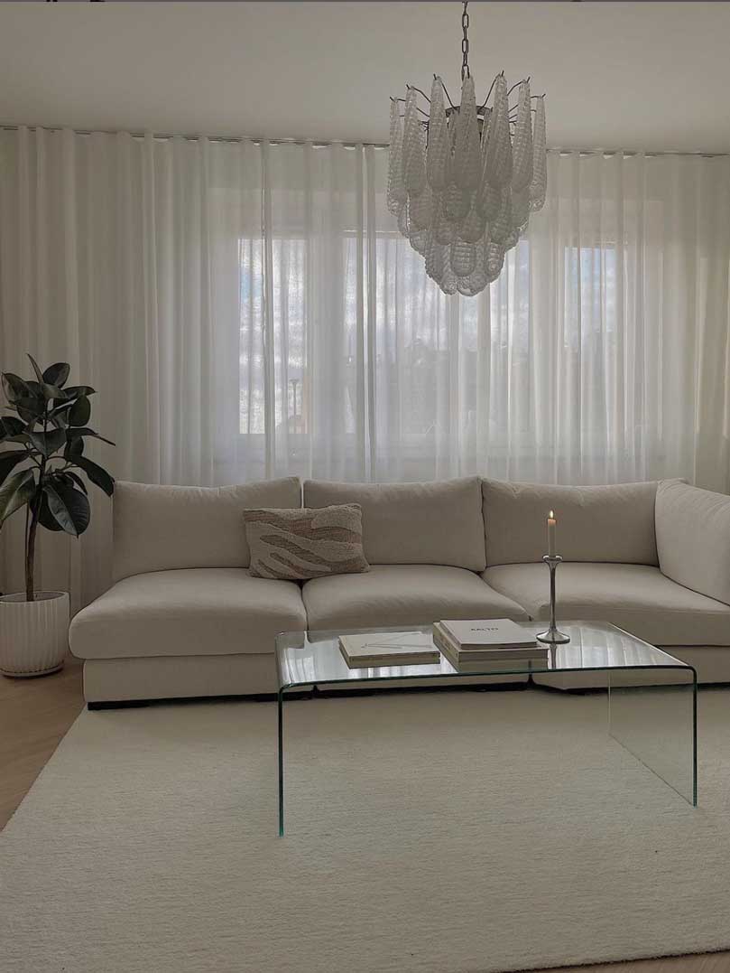 Murenza Chandelier 41 Drops Transparent