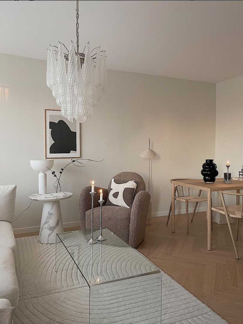 Murenza Chandelier 41 Drops Transparent