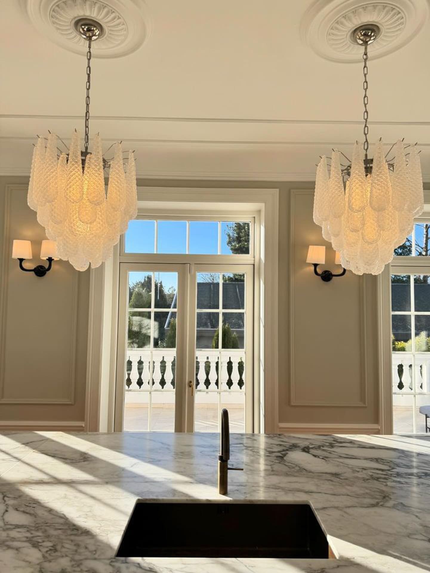 Murenza Chandelier 41 Drops Transparent