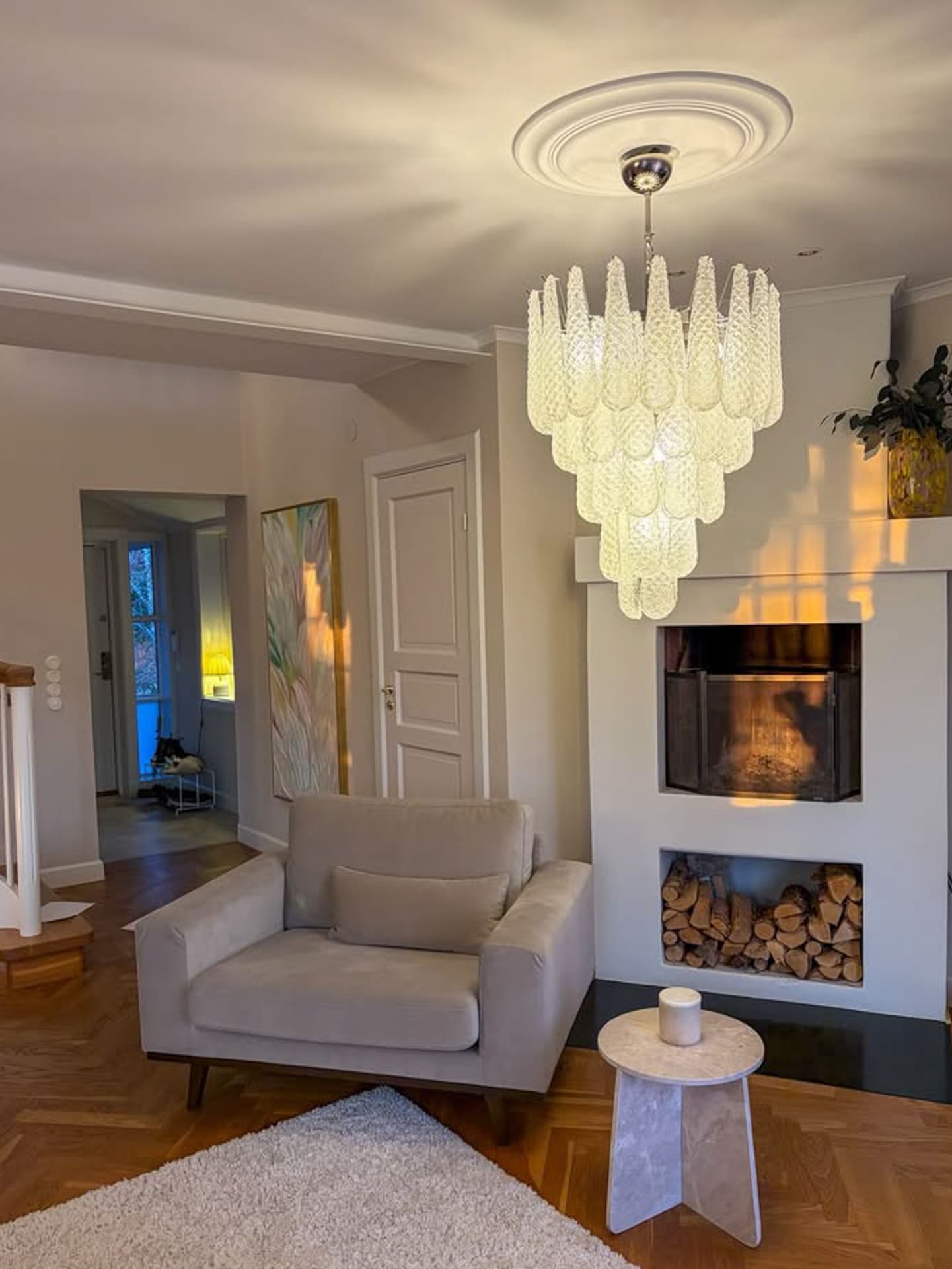 Murenza Chandelier 52 Drops Transparent 