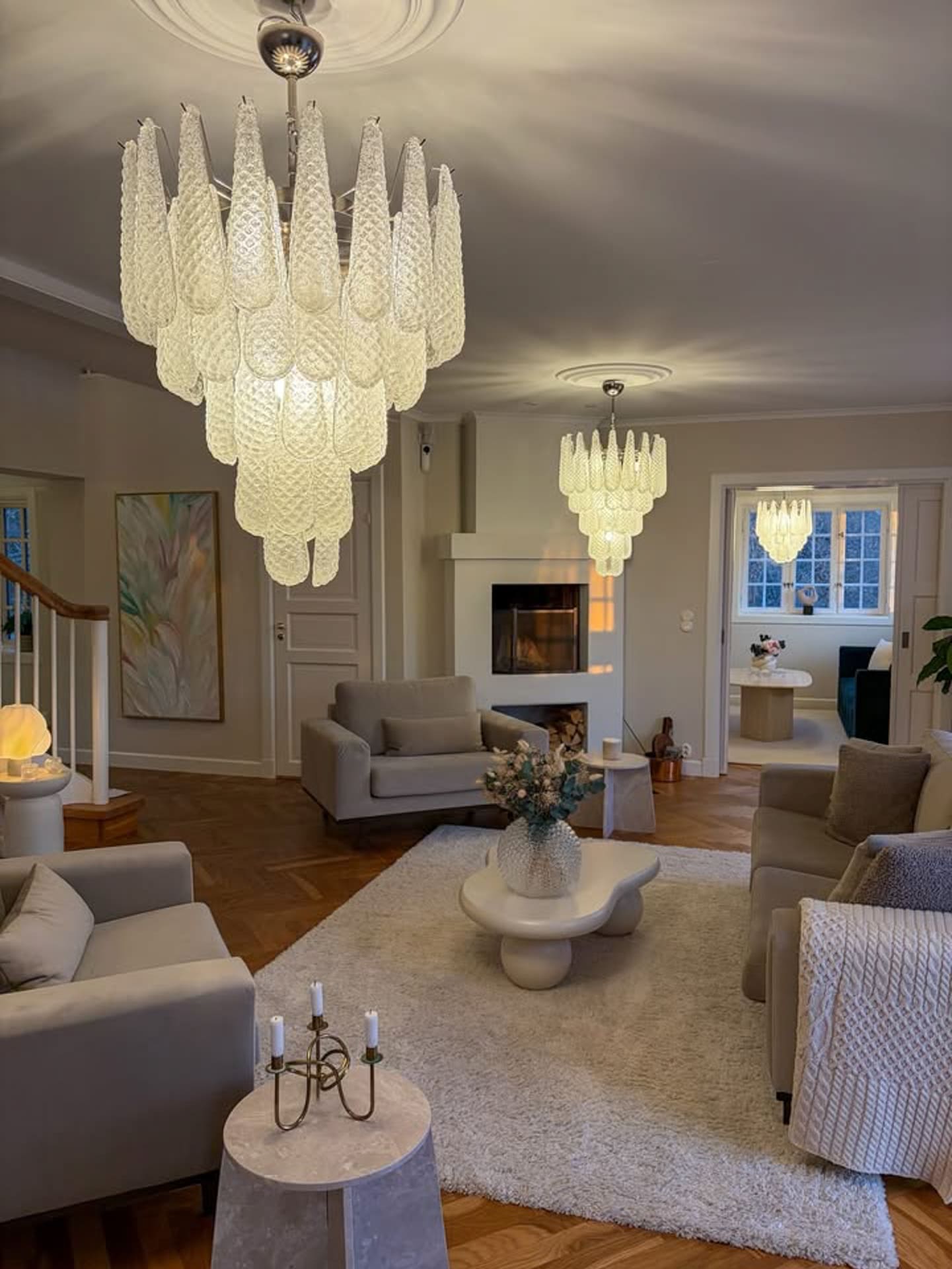Murenza Chandelier 52 Drops Transparent 
