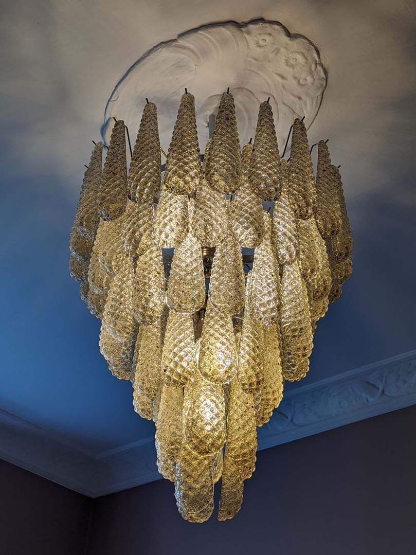 Murenza Chandelier 75 Drops Amber