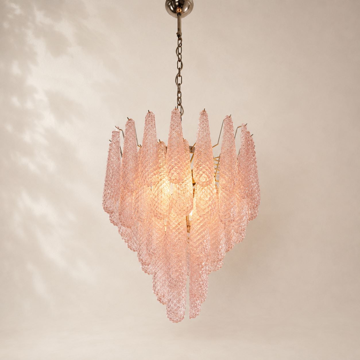 Murenza Pink 52 Drop Alabaster Chandelier 