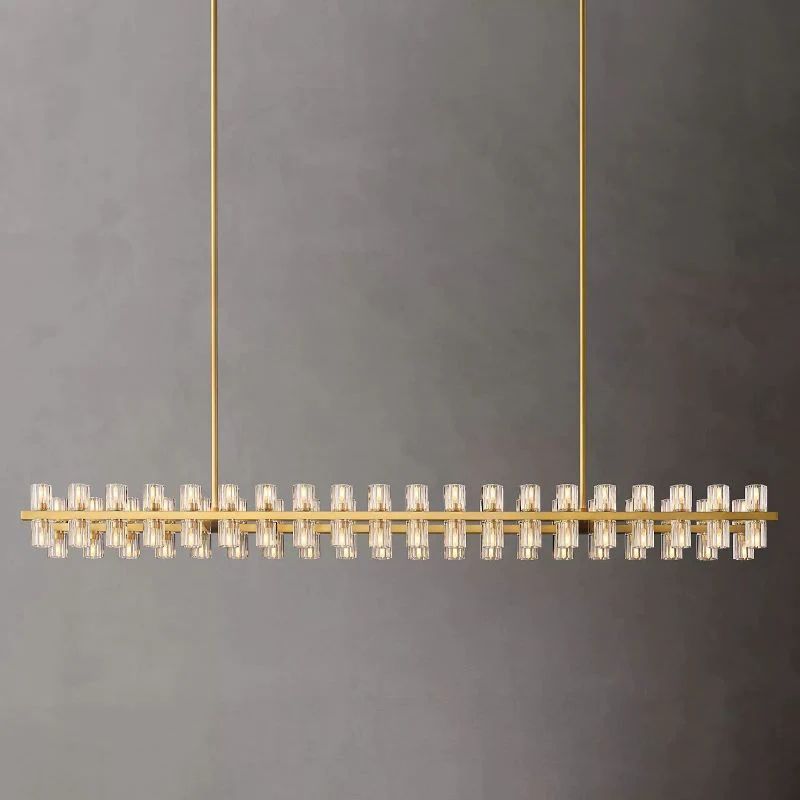 Niko Wine-Glass Rectangular Chandelier 72''