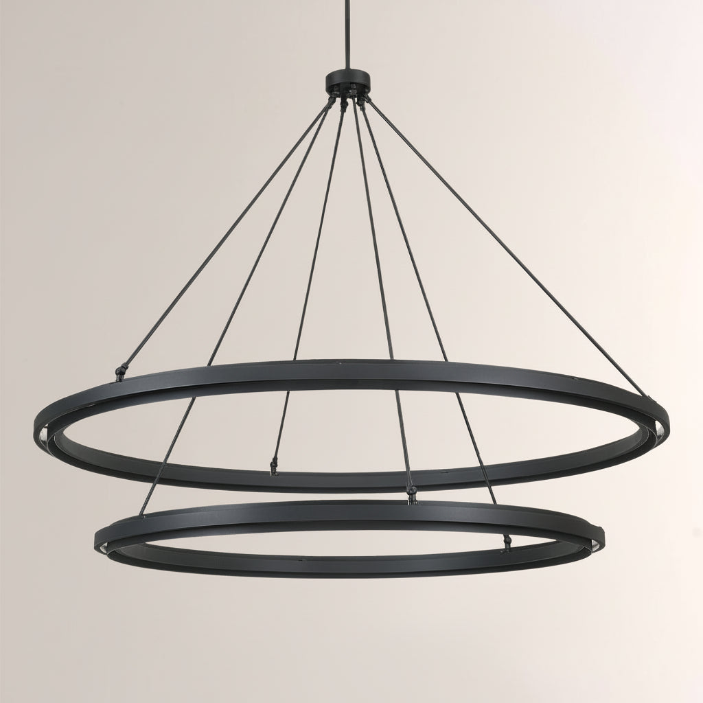 Peral 2-Tier Round Chandelier 60"-kimoylights