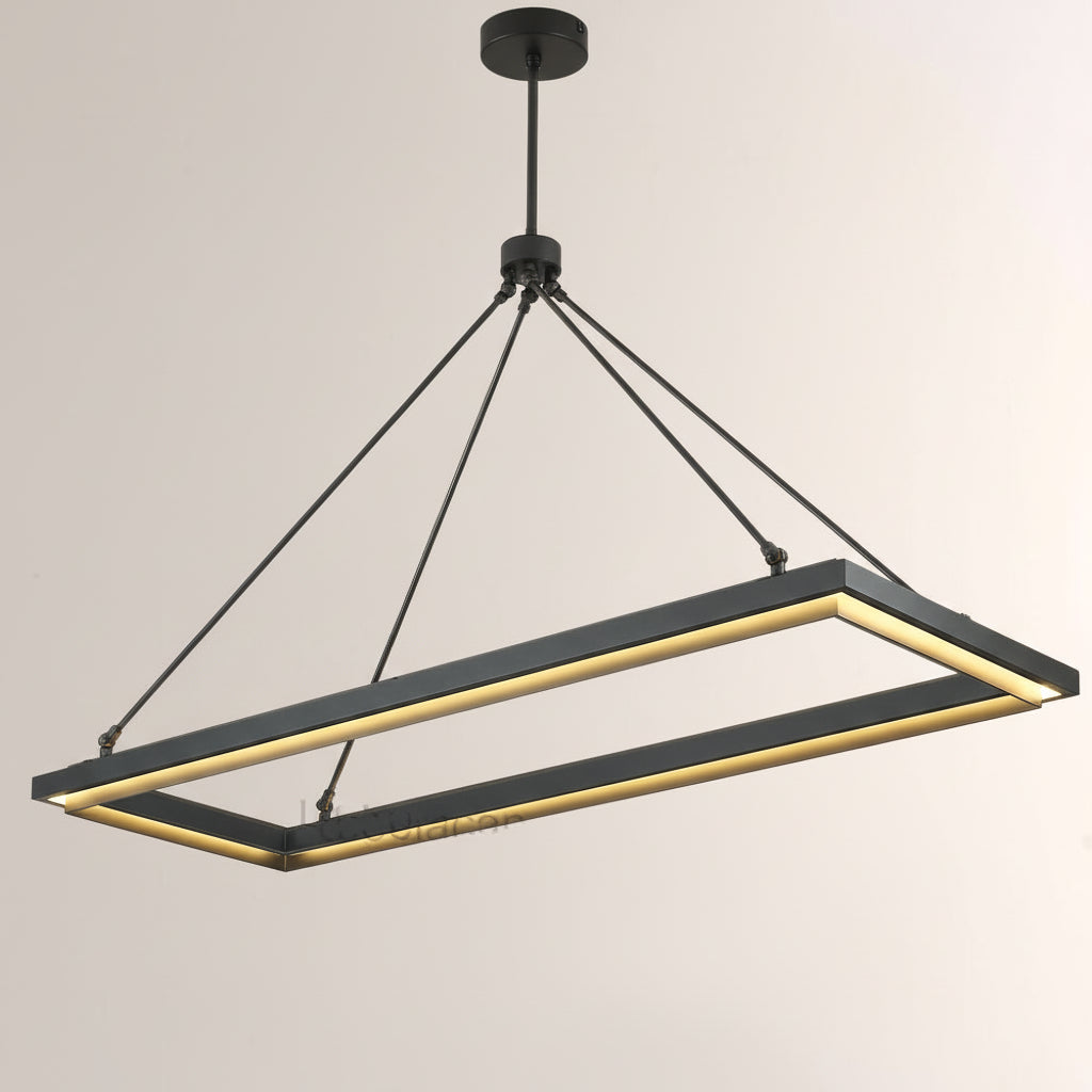 Peral Rectangular Chandelier 48"/62" - kimoylights