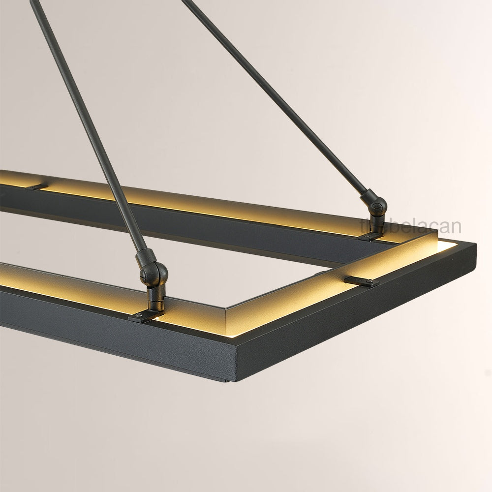 Peral Rectangular Chandelier 48"/62" - thebelacan