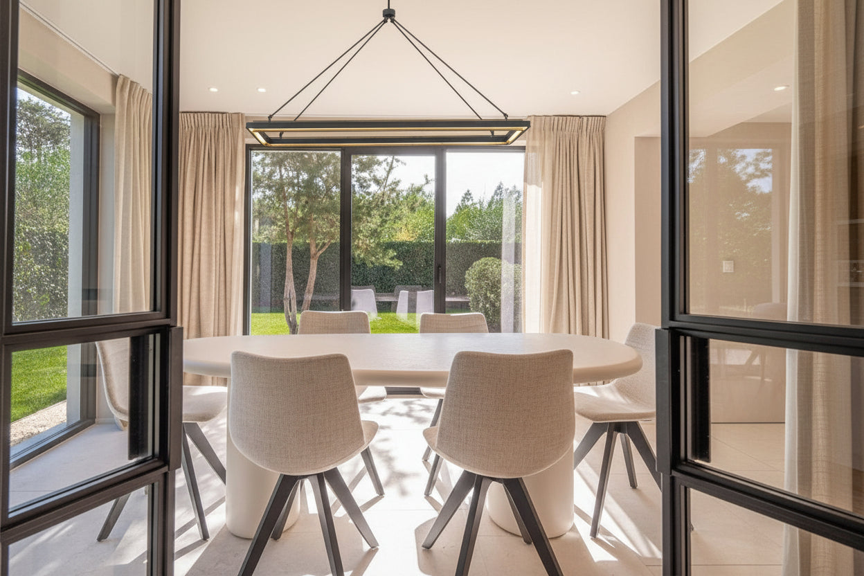 Peral Rectangular Chandelier 48"/62" -kimoylights