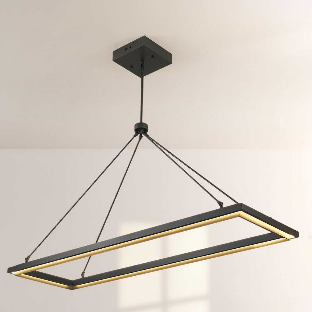 Peral Rectangular Chandelier 48"/62" - thebelacan