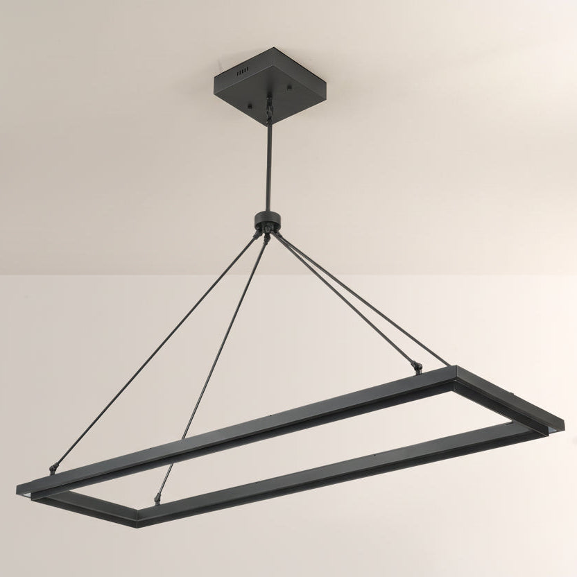 Peral Rectangular Chandelier 48"/62" -kimoylights