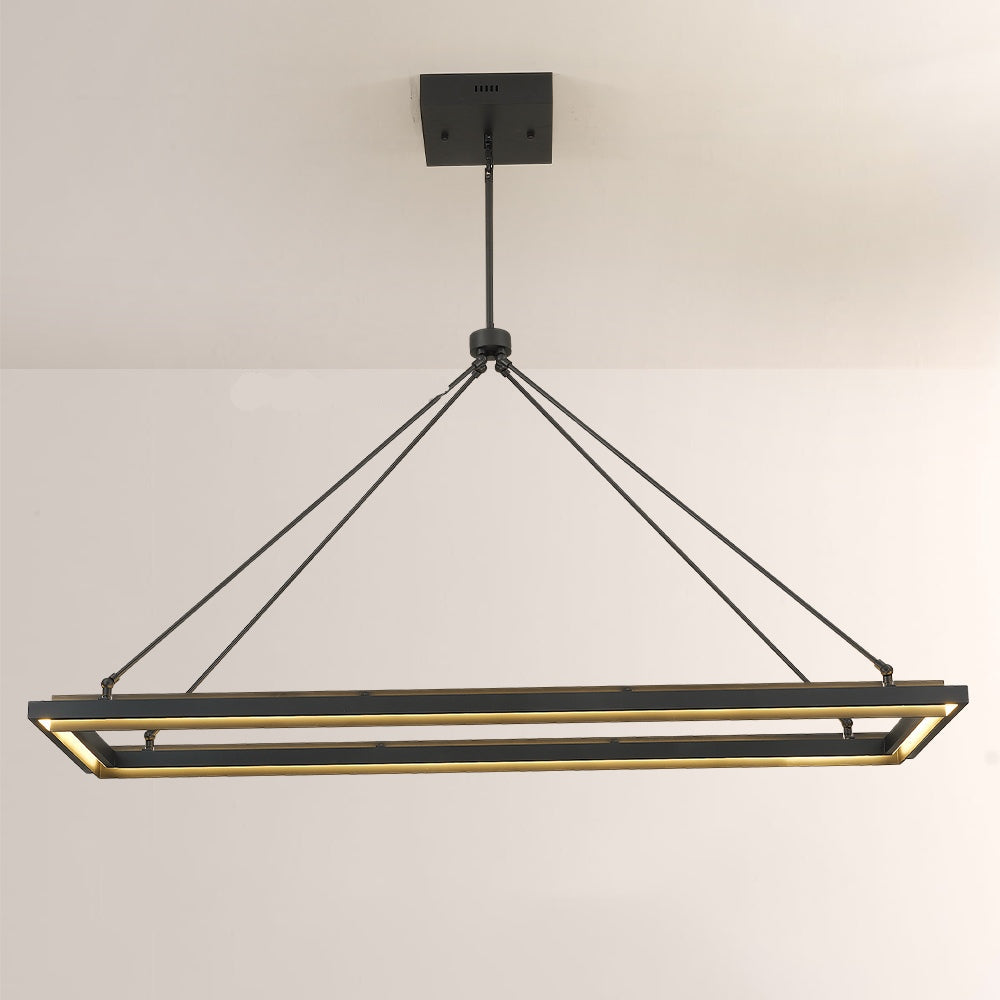Peral Rectangular Chandelier 48"/62"  -kimoylights