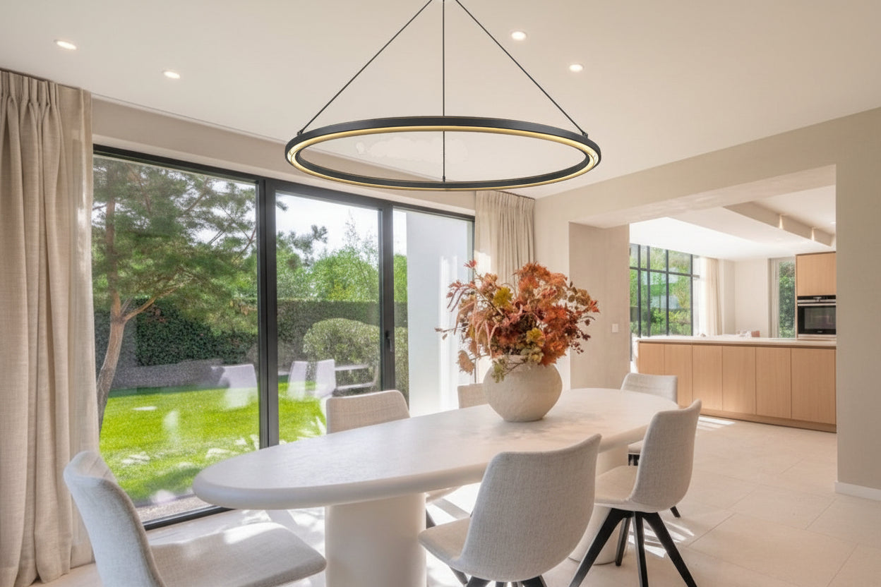 Peral Round Chandelier 36"/48"/60" -kimoylights