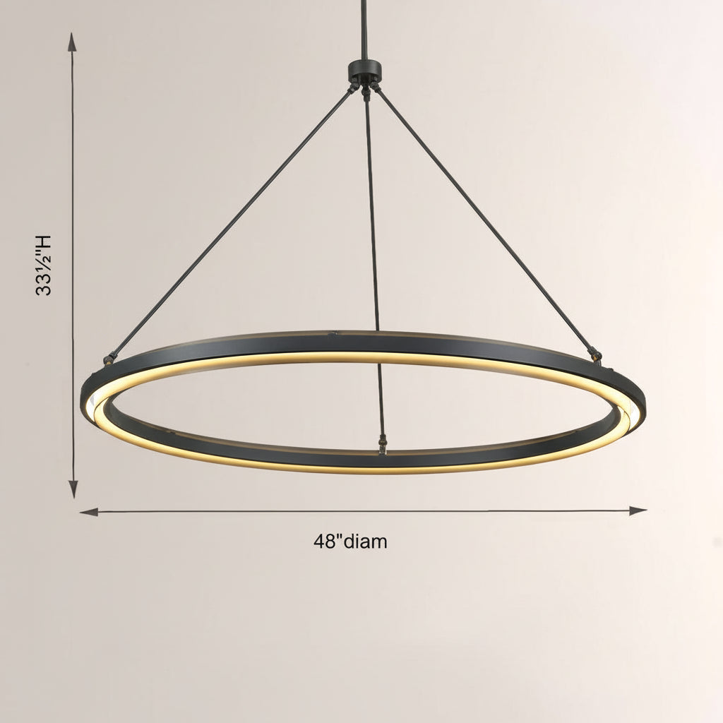 Peral Round Chandelier 36"/48"/60" -kimoylights