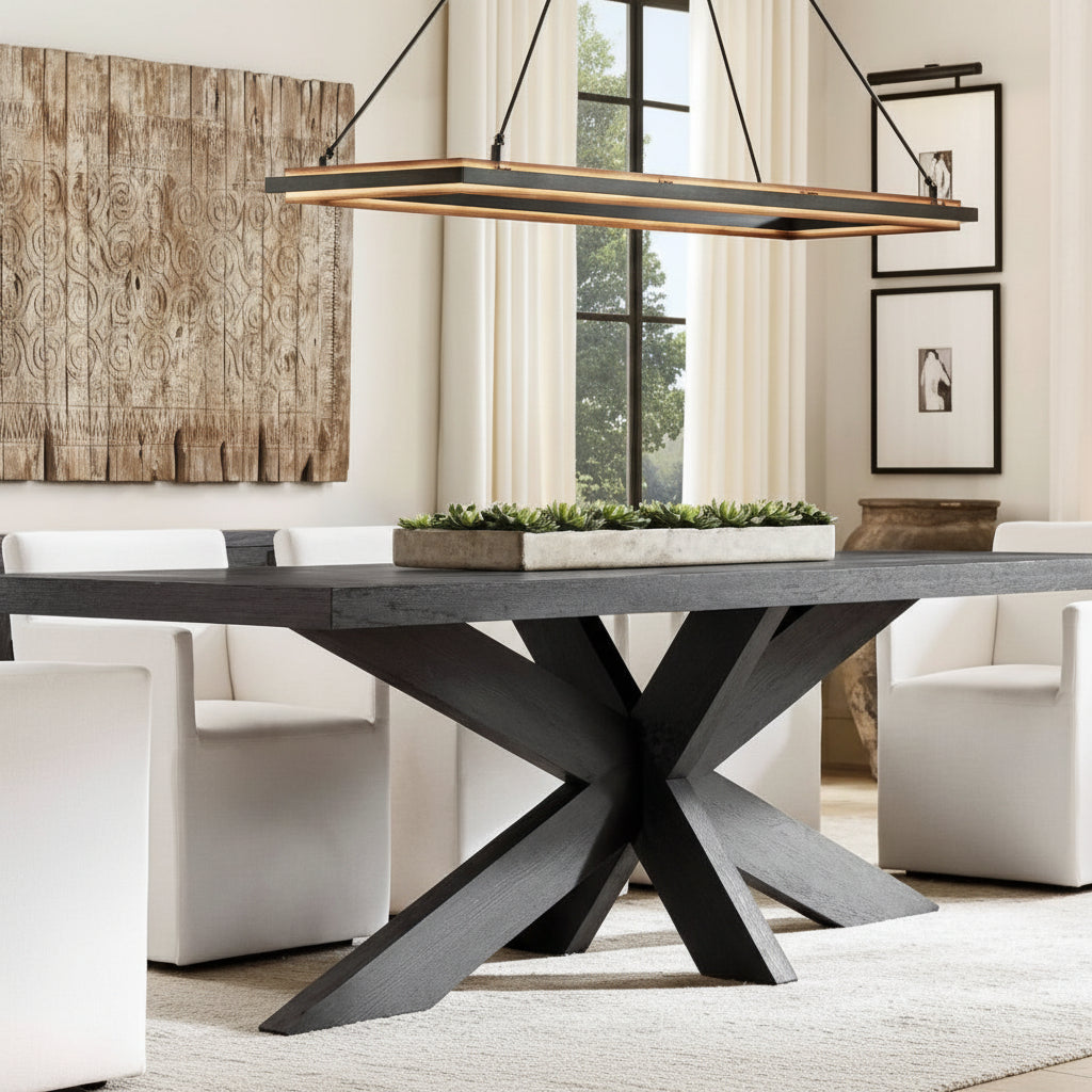 Peral Rectangular Chandelier 48"/62" - thebelacan