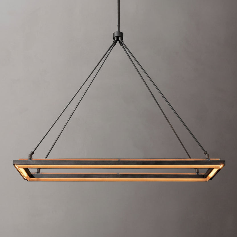Peral Rectangular Chandelier 48"/62" - kimoylights