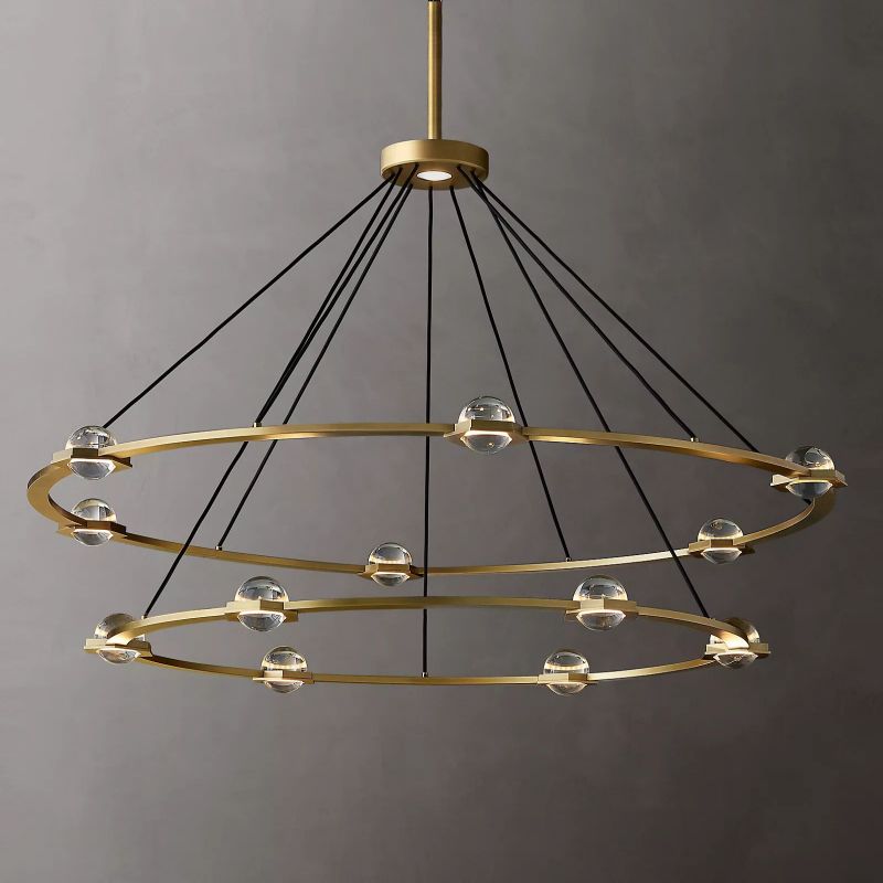 Planet Two-tier Round Chandelier 60" - Kimoylights