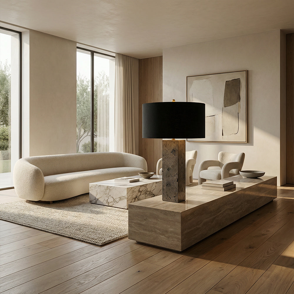 Pyrite Mosaic Table Lamp