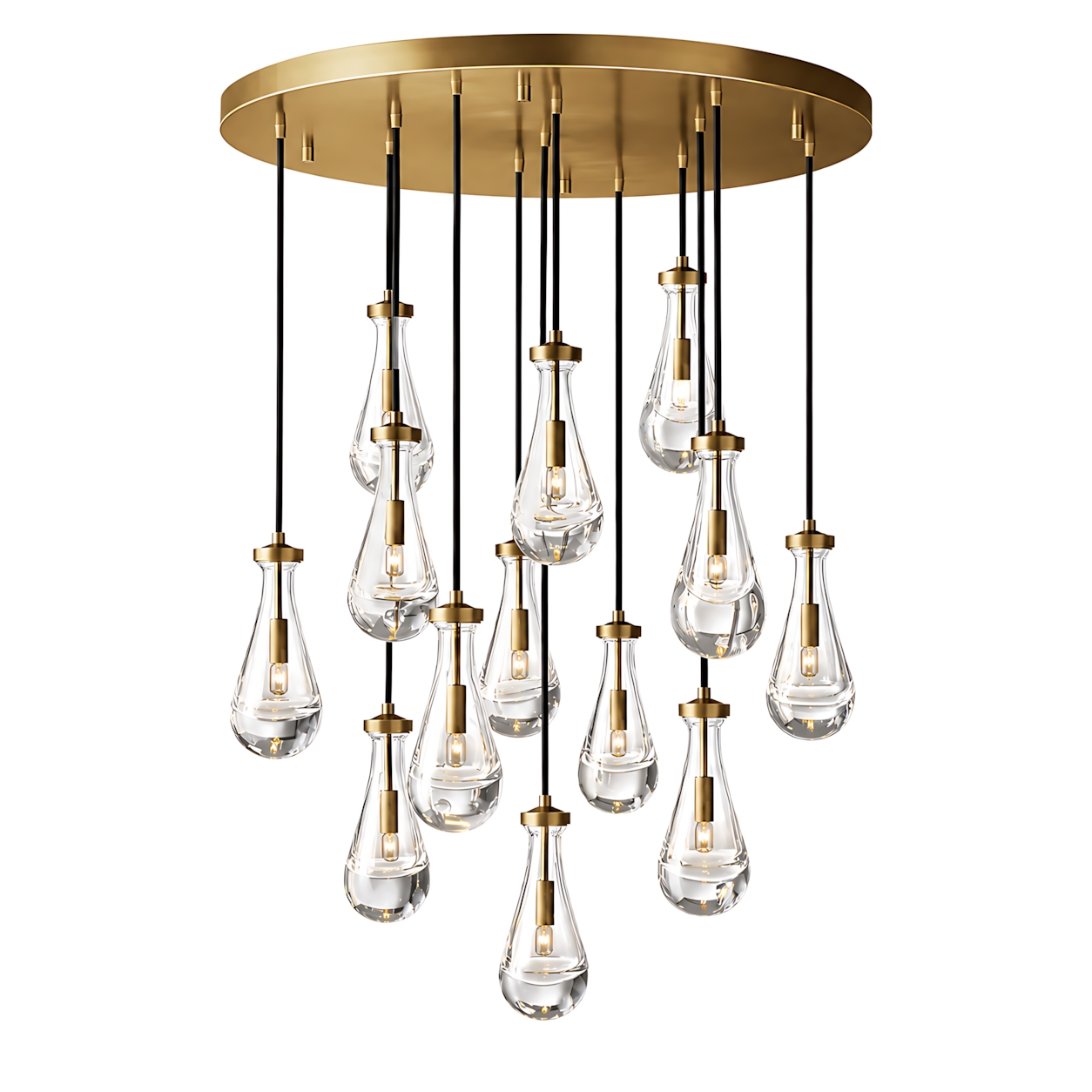 Raindrops Round Chandelier 36"