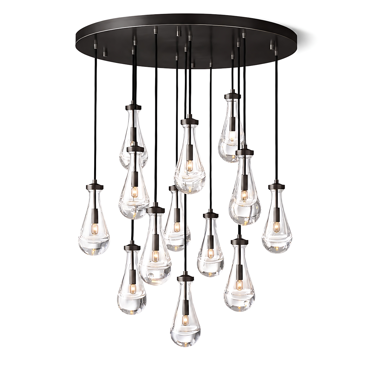 Raindrops Round Chandelier 36"
