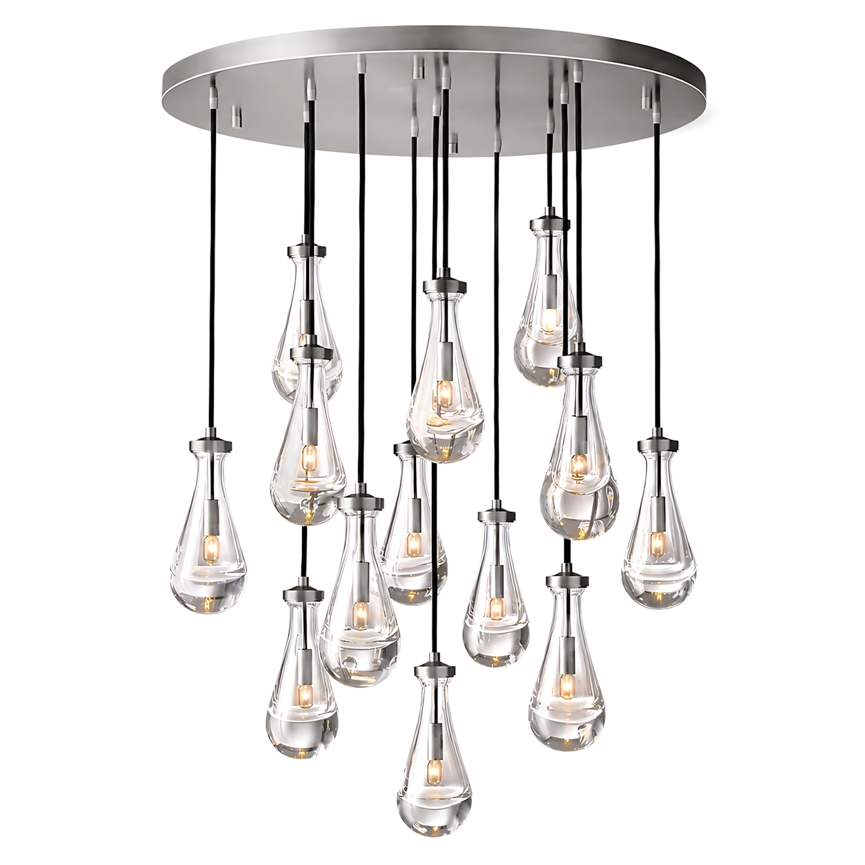 Raindrops Round Chandelier 36"