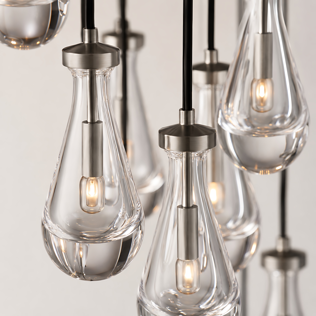 Raindrops Round Chandelier 36"