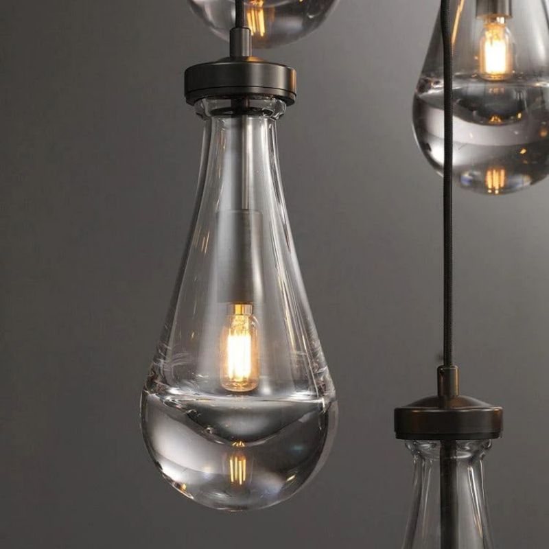 Raindrops Round Chandelier 18" - kimoylights