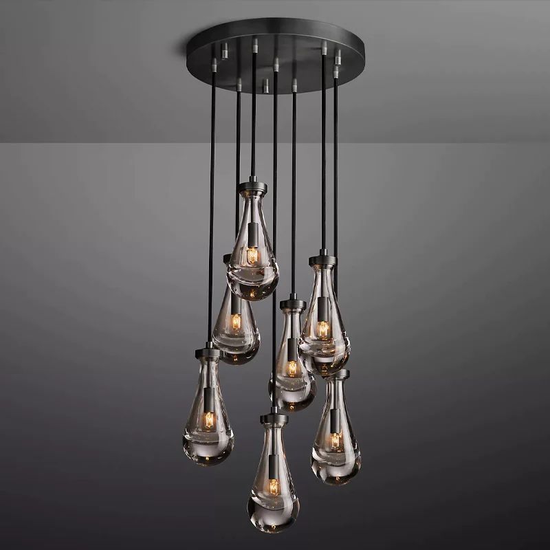 Raindrops Round Chandelier 18"- kimoylights