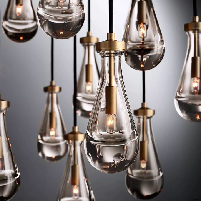 Raindrops Round Chandelier 18" - kimoylights