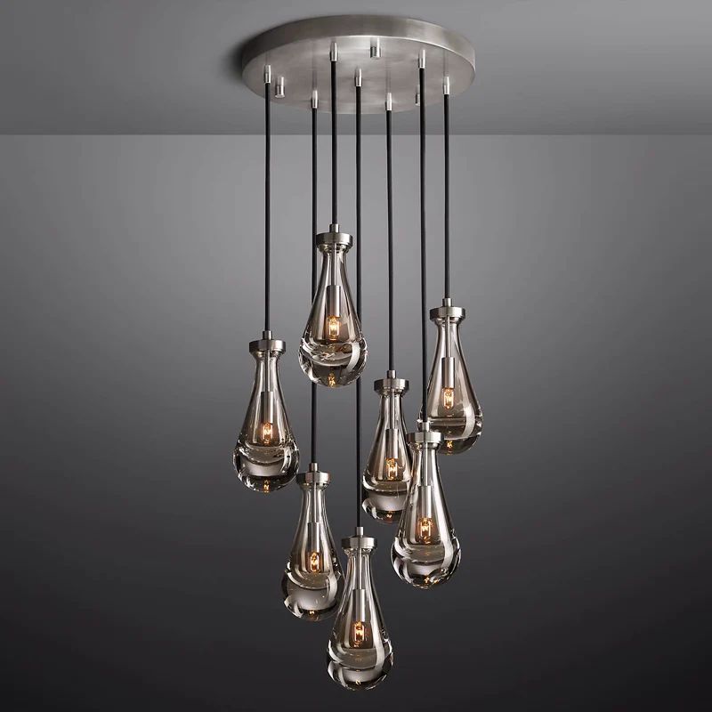 Raindrops Round Chandelier 18"- kimoylights