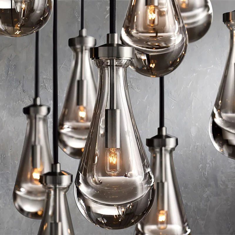 Raindrops Round Chandelier 36" - kimoylights