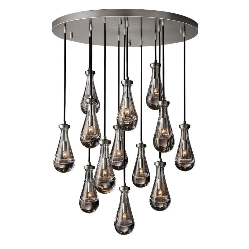 Raindrops Round Chandelier 36" - kimoylights