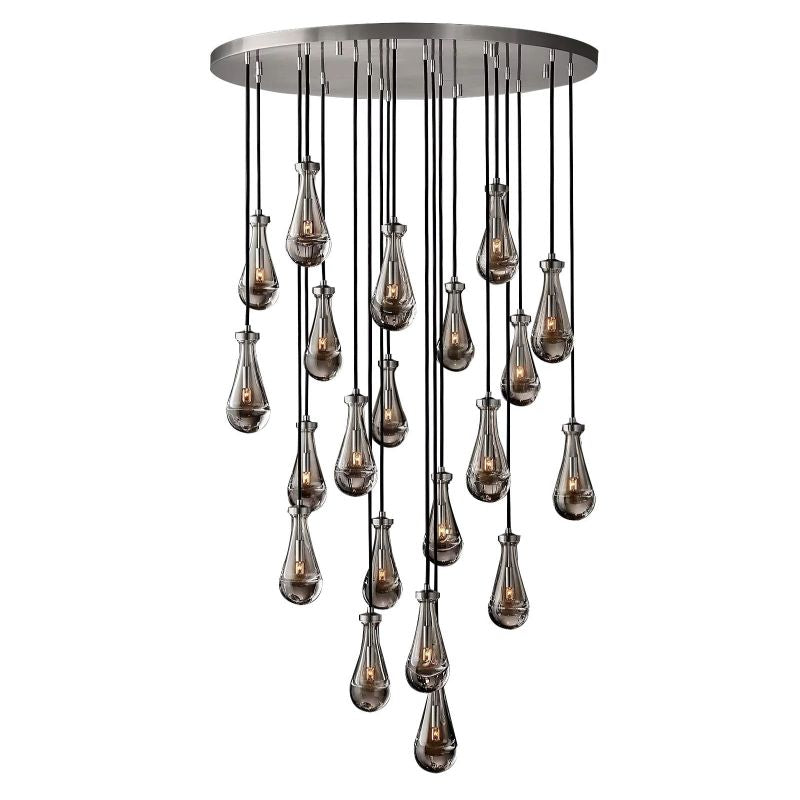 Raindrops Round Chandelier 47" - kimoylights