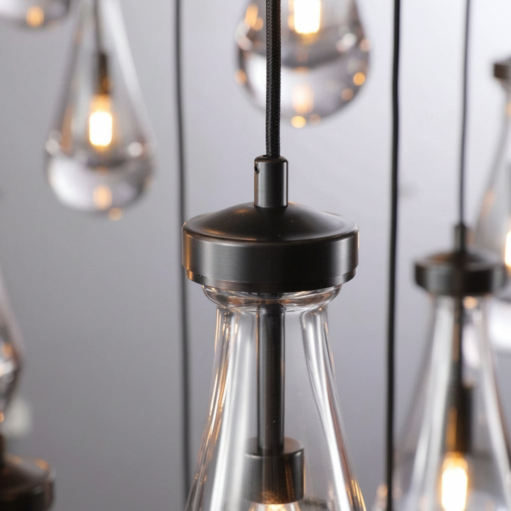 Raindrops Round Chandelier 60" -kimoylights