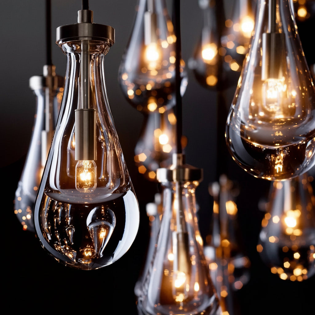 Raindrops Round Chandelier 60" - kimoylights