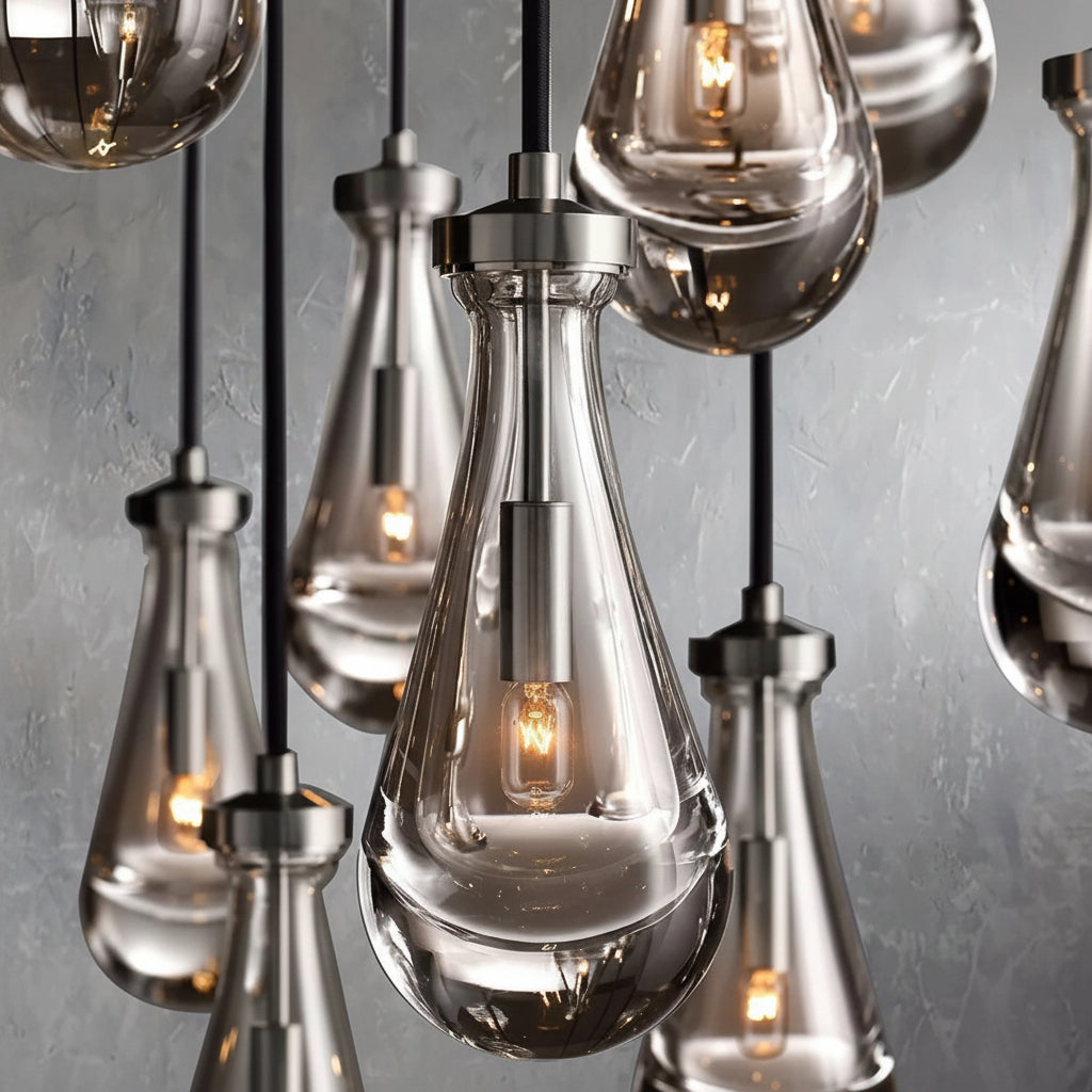 Raindrops Round Chandelier 60" - kimoylights