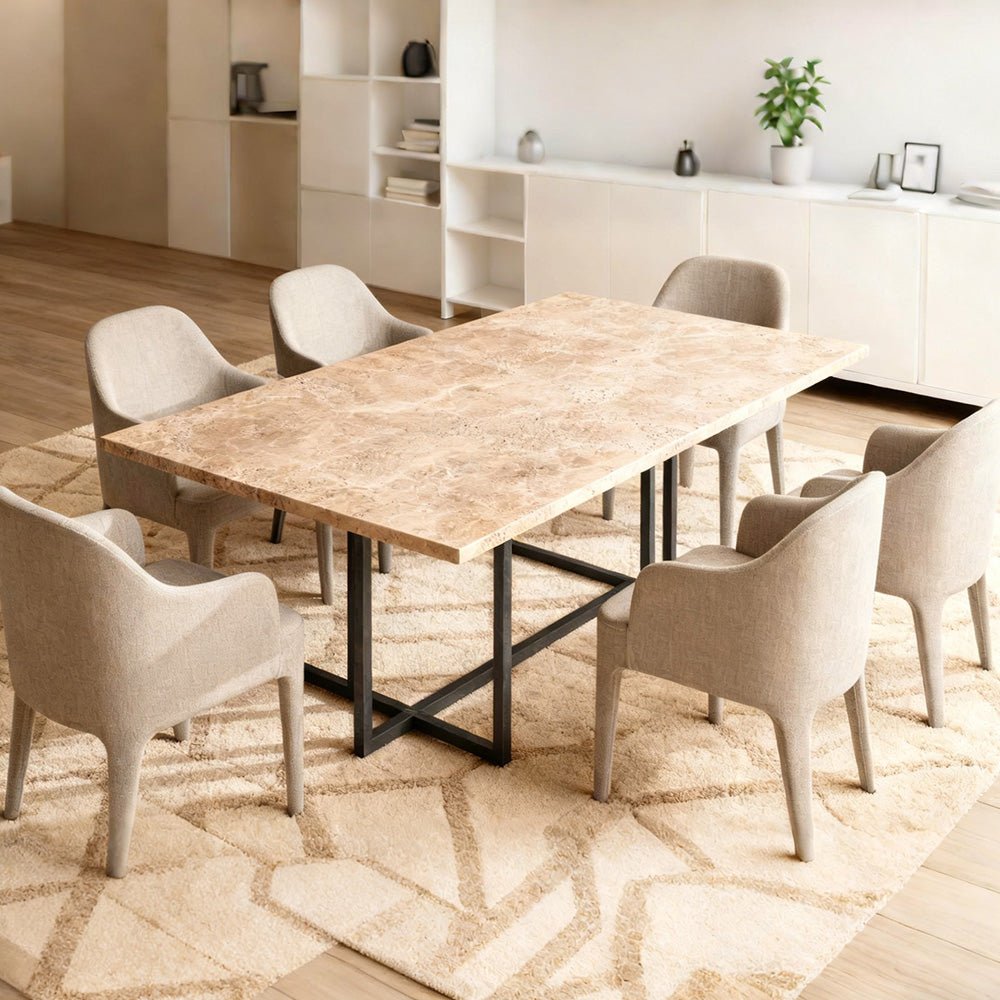 SalVerva Stone Rectangular Dining Table