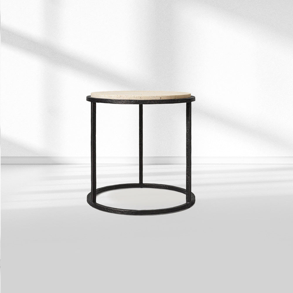 SalVerva Stone Round Side Table