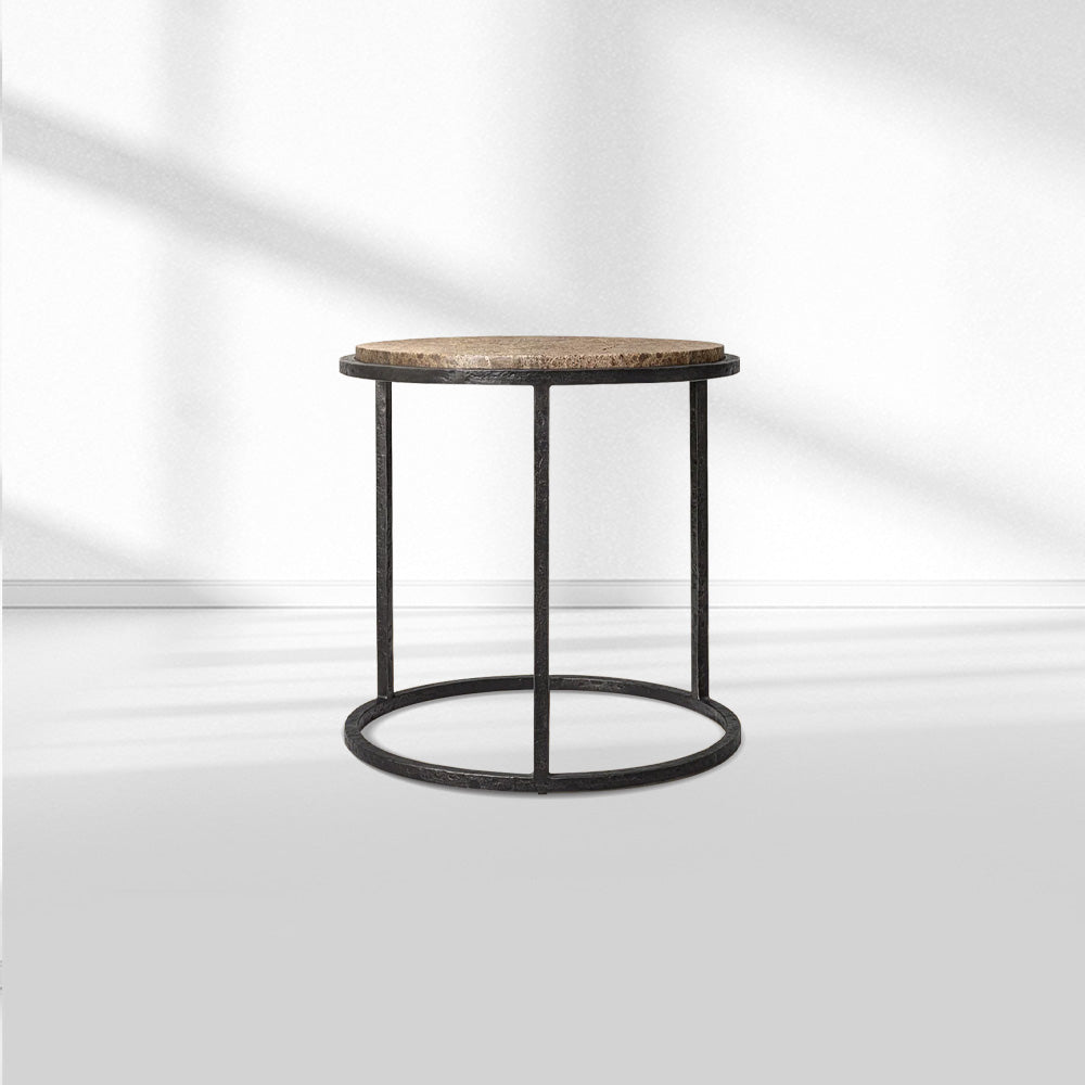 SalVerva Stone Round Side Table