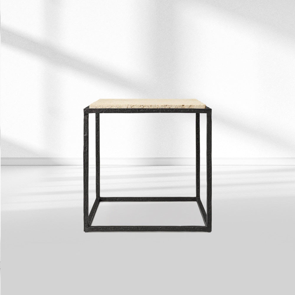 SalVerva Stone Square Side Table